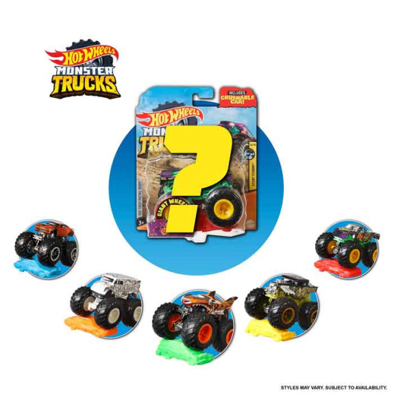 HW MT Monster Trucks 1:64 Basic Asst.